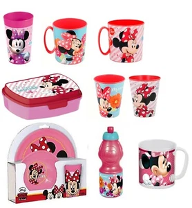DISNEY MINNIE MOUSE PORTAMERENDA TAZZA BICCHIERE BORRACCIA SET PAPPA WALKY CUP - Imagen 1 de 10