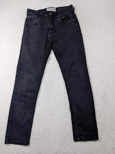 PD&C Paper Denim Mens 28x30 Black Jeans Slim Straight Low Rise Med Wash - Picture 1 of 13
