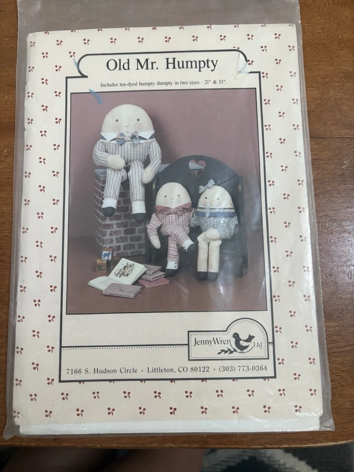 Primitive Pattern For A Humpty Dumpty Vintage New & Uncut - Image 1 of 1