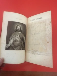 1850 Antique Christian Book Sacred Scenes In The Life Of Our Savior Steel Engrav - Picture 1 of 19