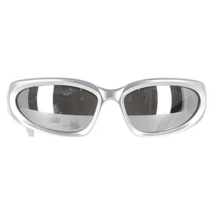 Gafas de sol Balenciaga Swift con montura ovalada en acetato para mujer plateadas talla única - Imagen 1 de 12
