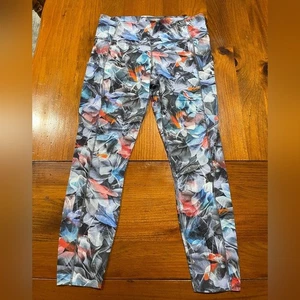 Leggings Lululemon Mujer Multicolor Floral Largo Completo Bolsillo Talla 10 - Imagen 1 de 4