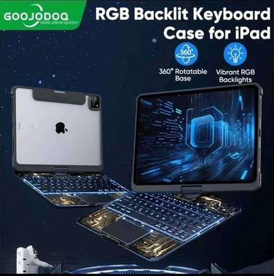 Wireless Magic Keyboard for iPad | iPad Gen 10th A16 Pro 12.9 Air 6/7 2024 2025 - Image 1 of 4