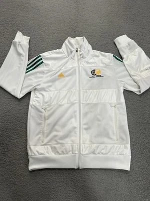 South Africa Soccer Jacket Men's Medium White Adidas Zip Up Football Sweater - Image 1 of 4