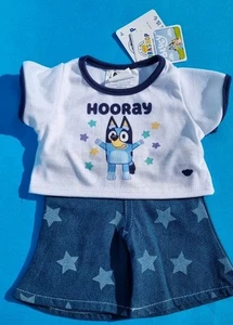 Bluey Build A Bear T-Shirt & Star Flare Jeans Tee neu mit Etikett - Bild 1 von 7