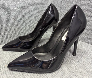 Steve Madden Altisha Black Patent Leather Pumps Women’s Size 7.5 Classic Stilett - Picture 1 of 8