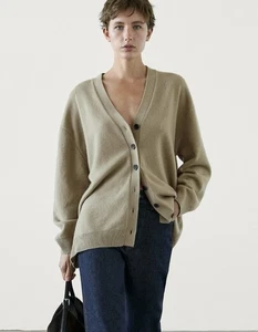 MASSIMO Dutti  Cardigan beige/khaki  Gr. M-38 wie NEU  - Bild 1 von 3