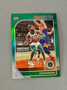 Jaylen Brown Green Prizm Ice Refractor sp Insert 2019-20 Hoops Color Match #7 - Picture 1 of 2
