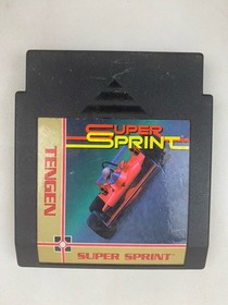 Super Sprint (Nintendo NES, 1989) Tengen Black Cartridge, Cartridge Only