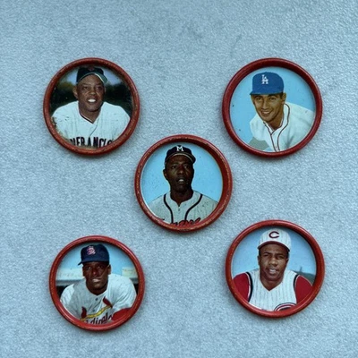 1963 Salada Tea Baseball 5 Coins Of The Biggest Players Of The Era. Nice Shape - Image 1 of 4