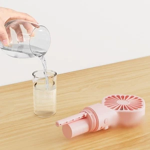 Compact Handheld Misting Fan Rechargeable with Spray for Outdoor Travel - Photo 1/15