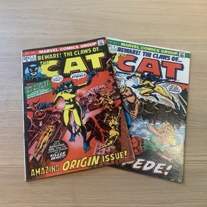 VORSICHT VOR DEN KRALLEN DER KATZE #1, 4 (1972) ~ 1. TIGRA SCHLÜSSEL ~ Marvel Bronzezeit - Bild 1 von 21
