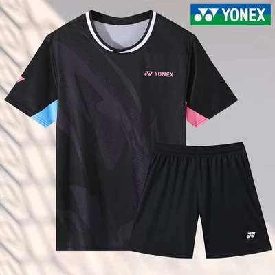 YONEX Hombre Tenis de Mesa Bádminton Camiseta y Pantalones Cortos Traje Conjunto Deportivo 25-09102 Foto 1 de 3