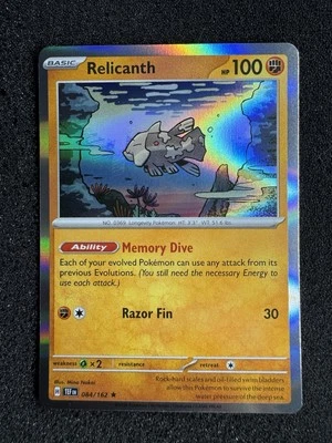 Relicanth 084/162 Sv05: Temporal Forces Reverse  Pokemon NM TCG - Image 1 of 3