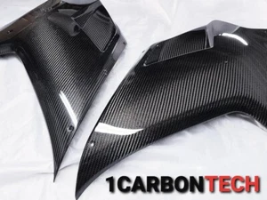 FITS DUCATI 848 1098 1198 EVO CARBON FIBER FRONT SIDE PANELS FAIRINGS L-R - Picture 1 of 6