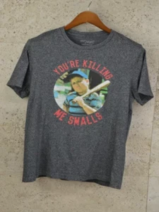 THE SANDLOT Movie T-Shirt Big Print Vintage Size L Gray Base Ball From Japan - Picture 1 of 4