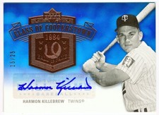 2005 Upper Deck Hall Fame Harmon Killebrew Cooperstown Calling Auto #CC-HK2 /25