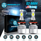 IRONWALLS LED Headlight Bulbs 9004 HB1 High Low Beam 2000W 6000K 300000LM Lamps