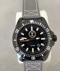 Israeli Mossad Adi Watch 45mm Tactical Military, Luminous, Stainless Steel, 100M - Picture 1 of 8