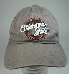 OKLAHOMA STATE COWBOYS Gray Baseball Cap The Game Adjustable Fabric Strap - Picture 1 of 7