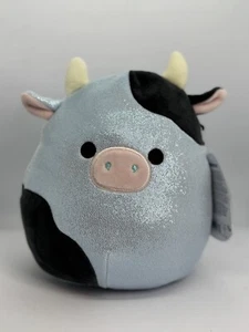 Squishmallow Cillian The Glitter Cow Plush 7.5-inch Gliitter Squad NWT - Picture 1 of 8