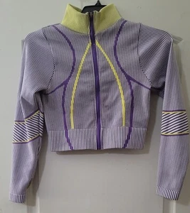 Love Poem Crop Purple Athletic Jacket, Girls Size Large - Picture 1 of 9