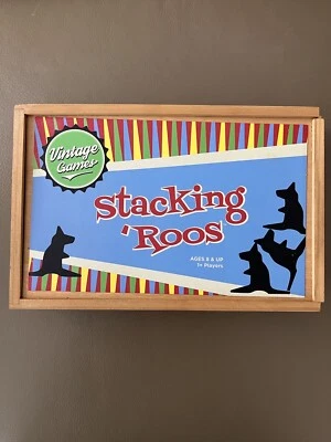 Vintage Stacking Roos Wooden Kangaroos Animals Skill & Action Game BNIB Wood Box - Image 1 of 3