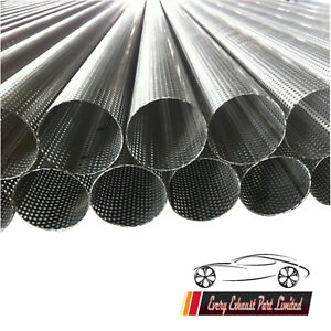 PERFORATED STAINLESS STEEL PIPE TUBE EXHAUST SILENCER REPAIR SECTION 32MM -101MM