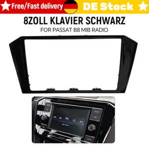 Pantalla MIB2 Radio Marco Cubierta Adecuado 8" Negro Para VW Passat B8 - Imagen 1 de 5