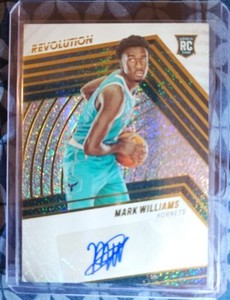 MARK WILLIAMS 2022-23 PANINI REVOLUTION ROOKIE RC AUTO #RA-MKW CHARLOTTE HORNETS
