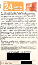 Home Depot Coupon 24 Months financing exp 4/14/24 Online in-store