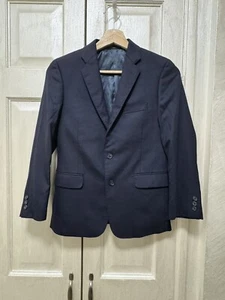 Hickey Freeman Boys 10H Navy Blue Wool Blaze Sport Coat - Picture 1 of 10