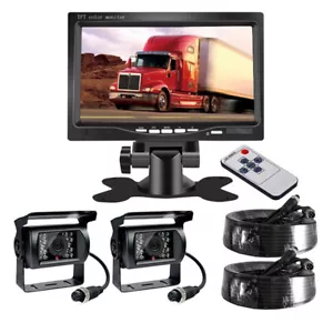 7'' Backup Camera and Monitor Kit System Back Parking Night Vision For Truck RV - Picture 1 of 12