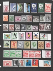 Huge Complete Set Coll 200 MNH Aust Pred St, Incl Native Birds, Flowers. 4 Pages - Picture 1 of 4
