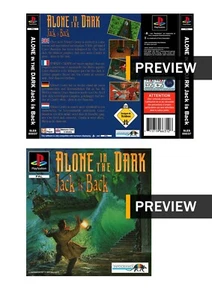 Alone in the Dark Jack is Back - PlayStation PS1 Inlay Covers Front Back - Picture 1 of 6