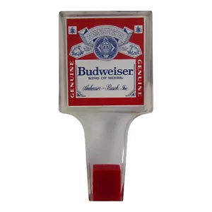 Vintage Budweiser King of Beers Acrylic Tap Handle Pull BUD Knob Draft Draught - Picture 1 of 5