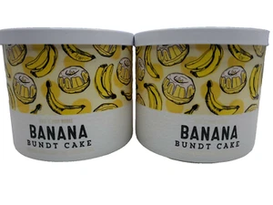 (2) Bath & Body Works 3-Docht-Kerzen 14,5 Unzen BANANEN BUNDT KUCHEN - Bild 1 von 3