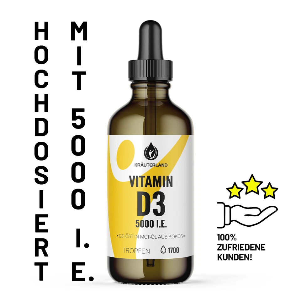 Kräuterland Vitamin D3 5000 I.E. Tropfen - 50ml