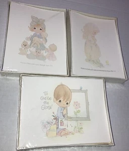 3 Packs New Old Stock SEALED Jonathan & David Note Cards Precious Moments AMEN - Picture 1 of 9