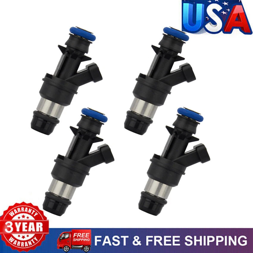 4x Fuel Injectors For 2003 2002 2001 2000 Chevrolet S10 GMC Sonoma 2.2L 17113674 - Image 1 of 4