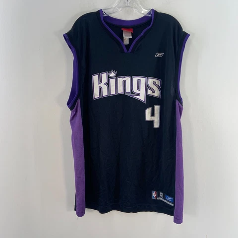 Reebok Black NBA Sacramento Kings Chris Webber #4 Basketball Jersey Mens Size XL Cover