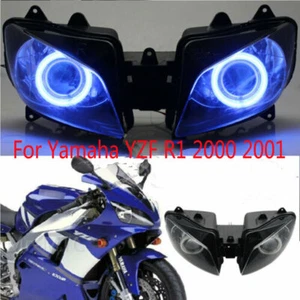 For Yamaha YZF R1 2000-2001 Blue Devil Eye HID Headlight 2800LM 4300K-10000K - Picture 1 of 12
