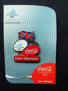 2006 Italy TORINO XX Winter Olympics PIN Coca Cola  GREAT BRITAIN  Live Olympic - Picture 1 of 3