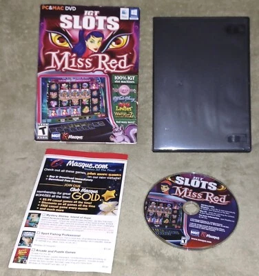 IGT Slots Miss Red Computer/PC Software Casino Machine MAC DVD Windows - Image 1 of 4