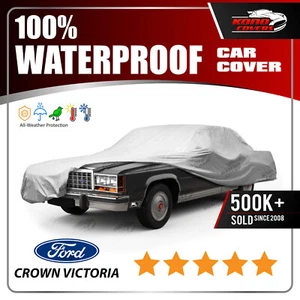 FORD LTD CROWN VICTORIA 4-Door 1987-1991 CAR COVER - 100% Waterproof - Picture 1 of 11