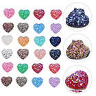 100 Pcs Heart Shaped Resin Drill Wedding Decor Beads Gemstone Stickers