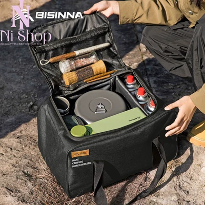 Bolsas de almacenamiento para acampar al aire libre lámpara grande vajilla bolsa de comida camping herramientas de picnic Foto 1 de 4