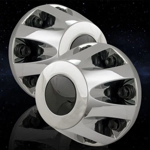 Auto Reflections Rear Chrome Center Caps for 2011-2025 Chevy Silverado 3500 HD - Picture 1 of 3