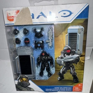 Mega Bloks Construx Halo Covert Ops Armor Pack Black Spartan Stinger GCM31 2018 - Picture 1 of 4