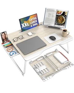 Folding Table Bed Portable Desk Cooper Mega Plus Premiumxxl Extra Large Laptop - Picture 1 of 6